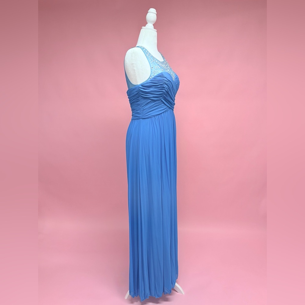 Elegant Blue Evening Gown - Picture 8 of 9